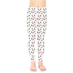 Musical Cherries Pattern Kids  Legging by emilyzragz