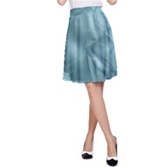 Wonderful Blue Soft Roses A-line Skirt by FantasyWorld7