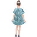 Wonderful Blue Soft Roses Kids  Smock Dress View2