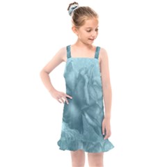 Wonderful Blue Soft Roses Kids  Overall Dress by FantasyWorld7