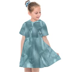 Wonderful Blue Soft Roses Kids  Sailor Dress