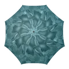 Wonderful Blue Soft Roses Golf Umbrellas by FantasyWorld7