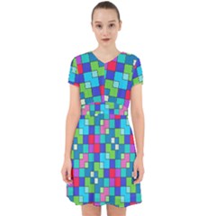 Retro Squares                                               Adorable In Chiffon Dress by LalyLauraFLM