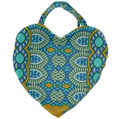 Green Blue Shapes                                       Giant Heart Shaped Tote