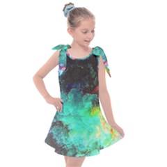 3d Paint                                        Kids  Tie Up Tunic Dress