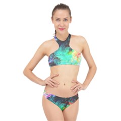 3d Paint                                            High Neck Bikini Set