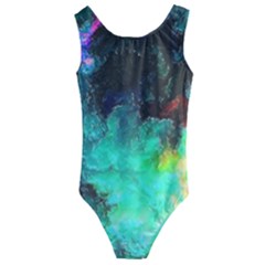 3d Paint                                      Kids  Cut-out Back One Piece Swimsuit