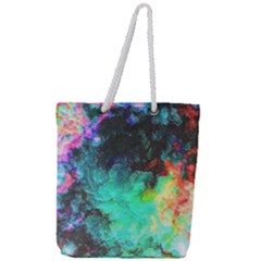 3d Paint                                        Full Print Rope Handle Tote (large) by LalyLauraFLM