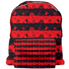 Red Devil And Black Halloween Nightmare Stripes  Giant Full Print Backpack