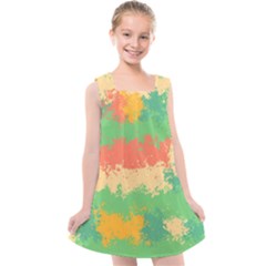 Spots In Retro Colors                                          Kids  Cross Back Dress