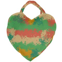 Spots In Retro Colors                                        Giant Heart Shaped Tote