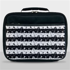 Black And White Halloween Nightmare Stripes Lunch Bag