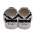 Black and White Halloween Nightmare Stripes Women s Canvas Slip Ons View4