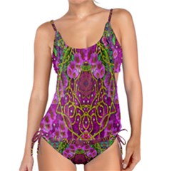 Star Of Freedom Ornate Rainfall In The Tropical Rainforest Tankini Set by pepitasart