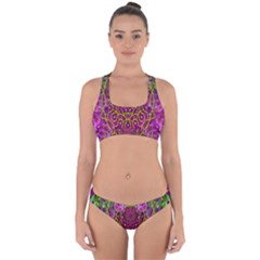 Star Of Freedom Ornate Rainfall In The Tropical Rainforest Cross Back Hipster Bikini Set by pepitasart