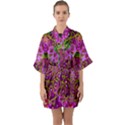 Star Of Freedom Ornate Rainfall In The Tropical Rainforest Quarter Sleeve Kimono Robe View1