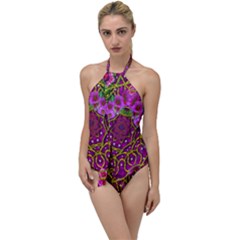 Star Of Freedom Ornate Rainfall In The Tropical Rainforest Go With The Flow One Piece Swimsuit by pepitasart