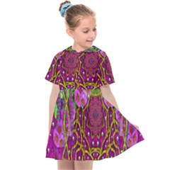 Star Of Freedom Ornate Rainfall In The Tropical Rainforest Kids  Sailor Dress