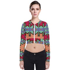 Misc Tribal Shapes                                         Zip Up Bomber Jacket