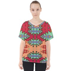 Misc Tribal Shapes                                              V-neck Dolman Drape Top by LalyLauraFLM