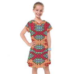 Misc Tribal Shapes                                                Kids  Drop Waist Dress by LalyLauraFLM