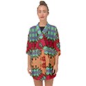 Misc tribal shapes                                            Half Sleeve Chiffon Kimono View1