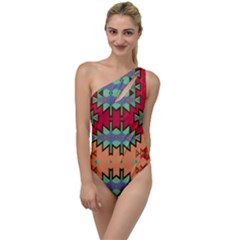 Misc Tribal Shapes                                              To One Side Swimsuit