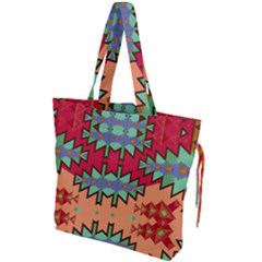 Misc Tribal Shapes                                        Drawstring Tote Bag