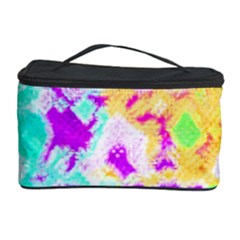 Pink Yellow Blue Green Texture                                                 Cosmetic Storage Case by LalyLauraFLM