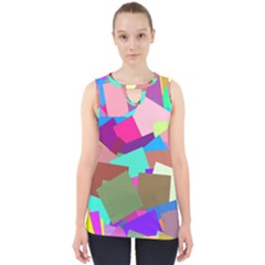 Colorful Squares                                                  Cut Out Tank Top by LalyLauraFLM