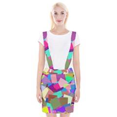 Colorful Squares                                                      Braces Suspender Skirt by LalyLauraFLM