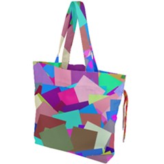 Colorful Squares                                           Drawstring Tote Bag