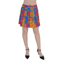 Colorful Shapes In Tiles                                                   Panel Skirt by LalyLauraFLM