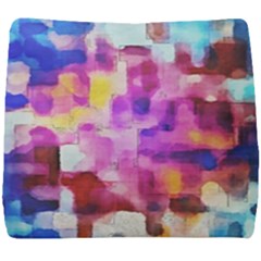 Blue Pink Watercolors                                               Seat Cushion