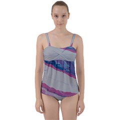 SORROW 2 Twist Front Tankini Set