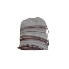 Brown Round Drawstring Pouch (small) by WILLBIRDWELL