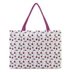 Musical Cherries Pattern Medium Tote Bag by emilyzragz