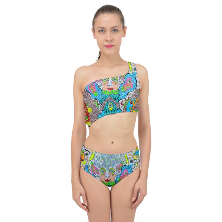 Angel Pyramid Blaster Spliced Up Two Piece Swimsuit