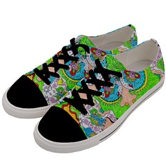 Supersonic Cosmic Galaxy Eyes Men s Low Top Canvas Sneakers by chellerayartisans