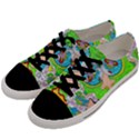 Supersonic Cosmic Galaxy Eyes Men s Low Top Canvas Sneakers View2