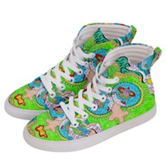 Supersonic Cosmic Galaxy Eyes Men s Hi-top Skate Sneakers by chellerayartisans