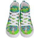 Supersonic Cosmic Galaxy Eyes Kid s Hi-Top Skate Sneakers View1