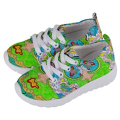 Supersonic Cosmic Galaxy Eyes Kids  Lightweight Sports Shoes by chellerayartisans