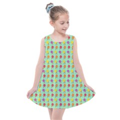 Roses Are Sorbet Pattern Kids  Summer Dress by emilyzragz