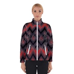 Blurred Lines Red And Black Designs By Flipstylez Designs Winter Jacket