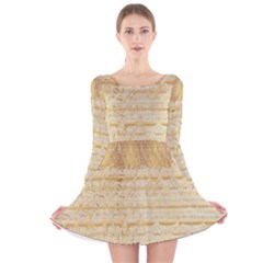 Seamless Gold Lace Nature Design By Flipstylez Designs Long Sleeve Velvet Skater Dress