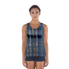 Gold And Silver Blue Jean Look By Flipstylez Designs Sport Tank Top  by flipstylezfashionsLLC