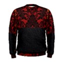 Red and black leather red lace design by FlipStylez Designs Men s Sweatshirt View1