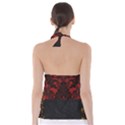 Red and black leather red lace design by FlipStylez Designs Babydoll Tankini Top View2