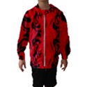 Red and black design by FlipStylez Designs Hooded Windbreaker (Kids) View1